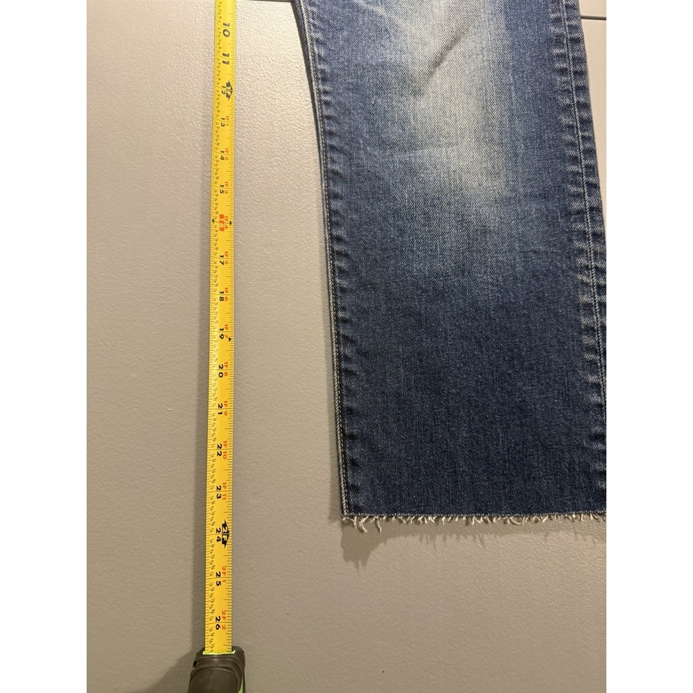 Levi's Made In Japan SAMPLE Jeans Men 32x25 Rare Cropped Denim Fade Red Tab - Picture 8 of 10
